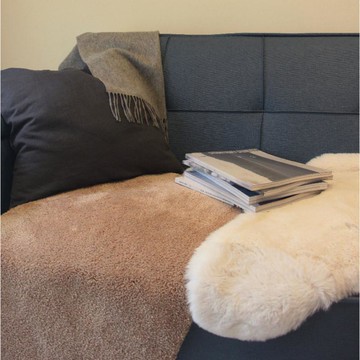 Ecodailylife 仿毛超柔浴室墊(共2色) 瑰紅色