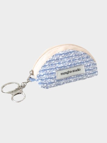 keyring pouch summer tweed bag accessories [sora]