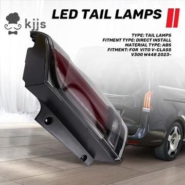 制動轉向信號 LED 尾燈後霧燈適用於 - V 級 V300 W448 2023-汽車右側