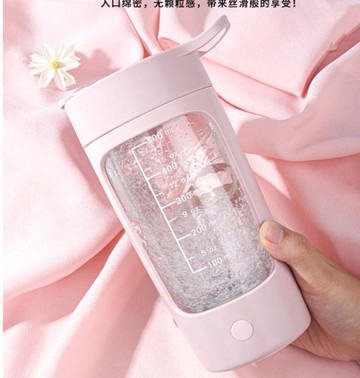 少數派自動攪拌杯電動便攜奶昔搖搖杯健身運動杯帶刻度USB充電款