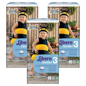 Libero 麗貝樂 搶救蜜蜂黏貼型尿布 第3階段 5~9kg  S  174片