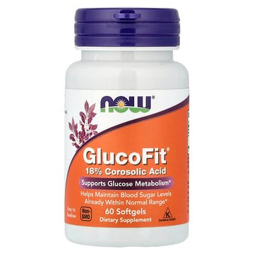 NOW Foods, GlucoFit，60 粒軟膠囊（每粒軟膠囊 1.334 毫克）