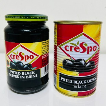 【億明食品】creSpo瑰寶 去籽黑橄欖 333g（玻璃瓶）、387g（鐵罐）