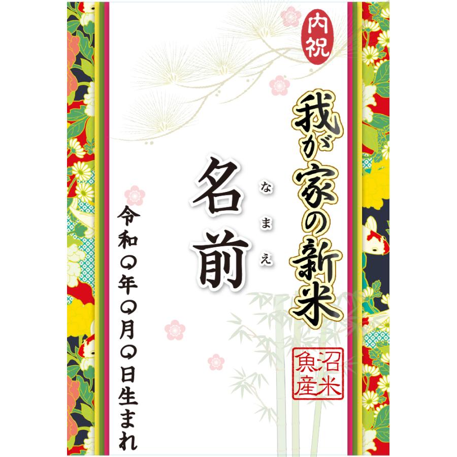 新米 我が家の新米 300ｇ×11袋セット [令和5年産 ： 魚沼産コシヒカリ 米 名入れ ギフト]送料無料 （北海道、九州、沖縄除く）