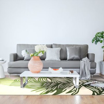 【山德力】ESPRIT 花草自然風地毯 200X300cm 葉子