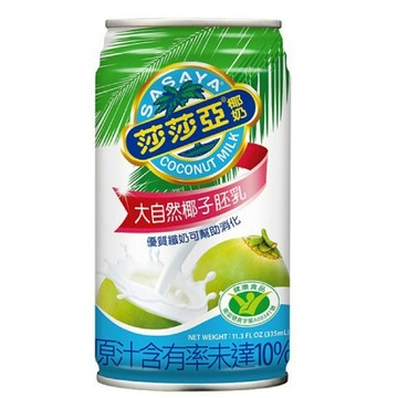 莎莎亞椰奶 340ml