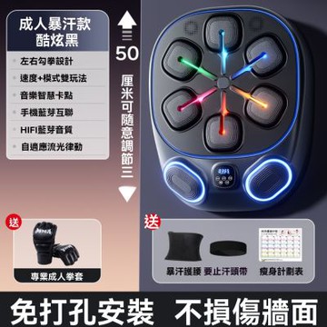 新川 智能拳擊機 電子音樂拳擊靶 家用拳擊訓練器材 居家娛樂互動健身釋壓神器