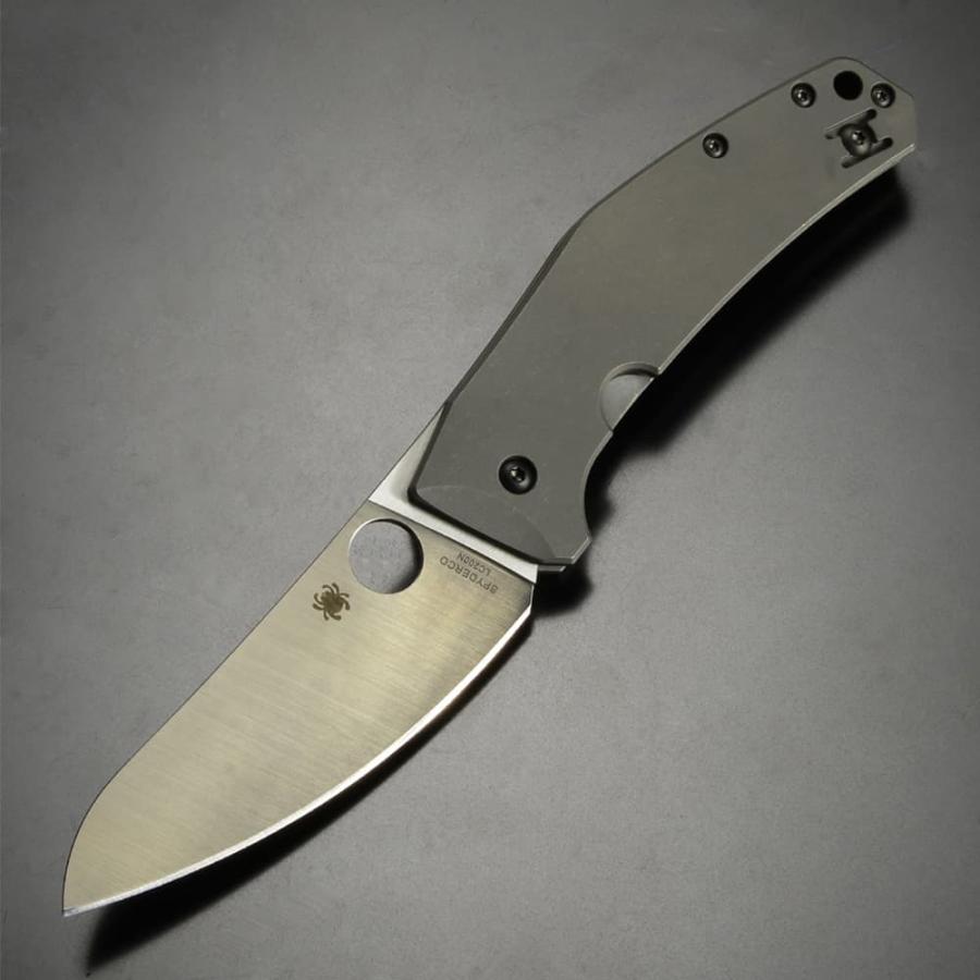 Spyderco 折りたたみナイフ SPYDIECHEF チタニウムハンドル C211TIP