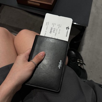 名字訂製 純色超細纖維皮革護照套