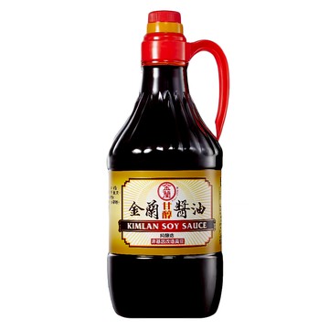 KIMLAN 金蘭 甘醇醬油 非基因改造黃豆 無添加味精和防腐劑 適用於滷、炒、沾、拌  1.5L  1瓶