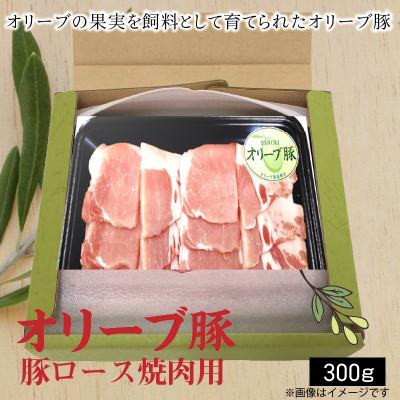 ふるさと納税 三豊市 オリーブ豚 ロース焼肉用 300g