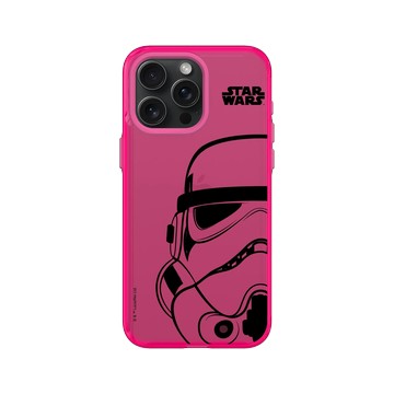 iPhone 15 Pro Max Clear 粉漾桃 - 迪士尼-星際大戰 Star Wars - 星際大戰 – 風暴兵黑線條