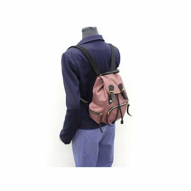BURBERRY バーバリー リュック バックパック チェーンリュック 赤 ミニ