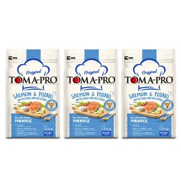 【優格】成幼犬飼料 狗糧 1.5kg鮭魚+馬鈴薯 敏感膚質配方x3包組