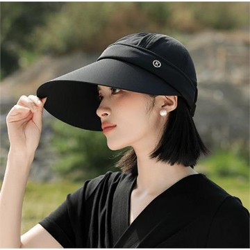 高爾夫球帽防曬帽子女夏季防紫外線2024新款帽頂可拆卸空頂遮陽帽