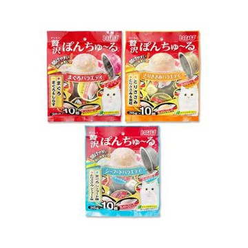 (2袋20個任選超值組)日本INABA-CIAO啾嚕貓咪點心寵物美味肉泥奢華果凍杯35gx10個/袋(綠茶如廁消臭,貓零食小圓杯量販包)