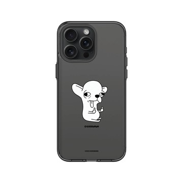 iPhone 15 Pro Max Clear 酷墨灰 - Godgwawa 變種吉娃娃 - 頂吉一指