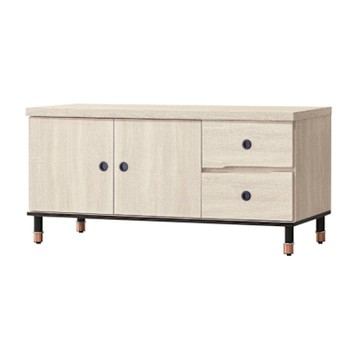 文創集 喬特亞4尺二門二抽電視櫃-121x41x58cm免組