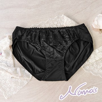 【露娜斯】輕吻瑰蜜。吸濕排汗涼感貼身舒適三角內褲【黑】台灣製P517