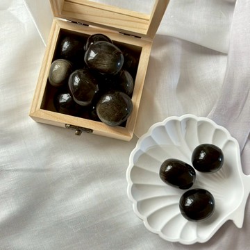 ✨ 天然水晶滾石 金曜石 2.5–3cm 滾石  天然水晶礦石 擋煞 防小人 招財擺件 開運能量石 水晶