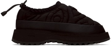 District Vision 黑色 Suicoke 联名填充乐福鞋