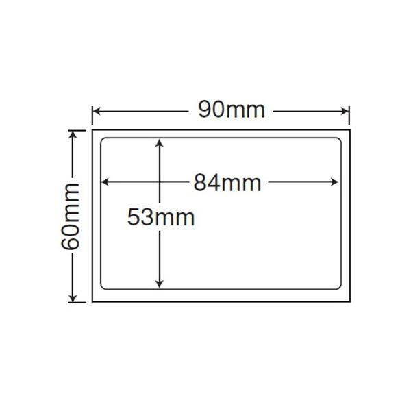 (まとめ）東洋印刷 地紋印刷入 ナナ目隠しラベル 再剥離タイプ 90×60mm 1面 ラベルサイズ84×53mm PPE-3 1箱(1000枚:100枚×10冊)〔×3セット〕 代引不可