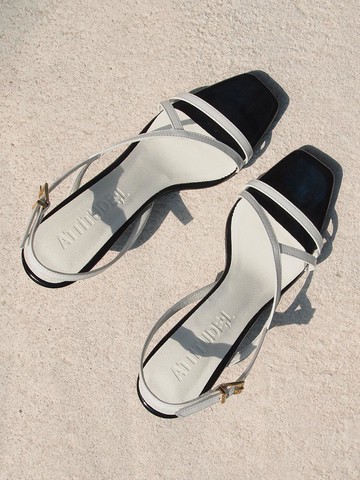THYME Sandal_white & black
