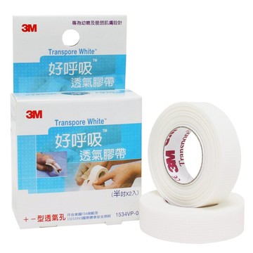 【醫康生活家】3M 好呼吸透氣膠帶半吋2入