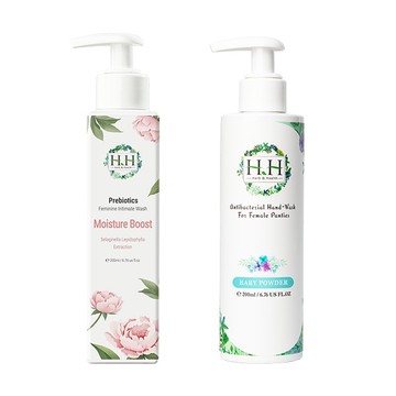 HH益生元私密潔淨露x1(牡丹滋潤)+HH女性貼身衣物手洗精x1(寶貝粉)