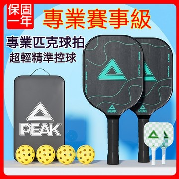 【隔日到貨⚡️雙拍四球】匹克球拍 匹克球拍組 匹克球 板羽球拍 Pickleball 雙拍附贈4球收納包 專業比賽球拍組
