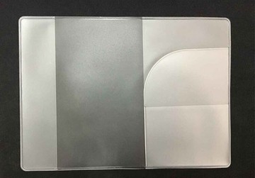 PS MALL 透明pvc護照套 證件套 疫苗接種卡套 6入