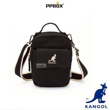 KANGOL 袋鼠 清新口袋側 背包【63551701】時尚  小側背 小方包 白色小包 小帥包 口袋小包 日韓穿搭