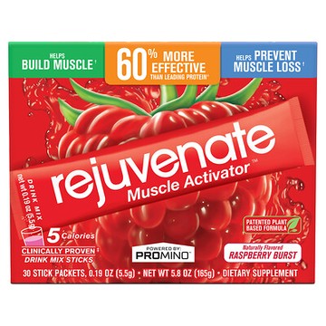 Rejuvenate, Rejuvenate Muscle Activator™，混合飲品，濃郁樹莓味，30 條，每條 0.19 盎司（5.5 克）