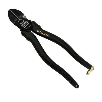 【FUJIYA日本富士箭】強力型斜口鉗-偏芯歐式 175mm(黑金)
