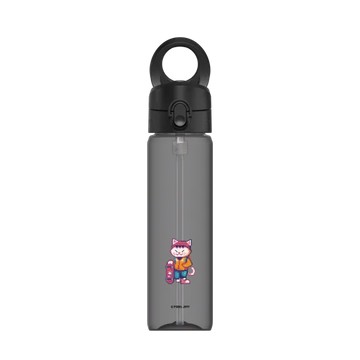 磁吸水壺 AquaStand Tritan 800cc - 附吸管 黑 - Pixel Jeff 皮傑 - 街頭貓貓