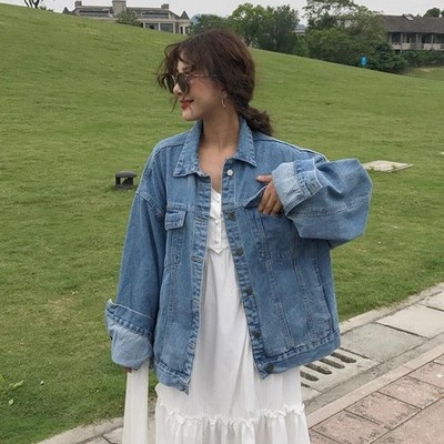 デニムジャケット レディース Gジャン 春ジャケット デニム ジャケット ゆったり 秋ジャケット スプリングジャケット アウター 秋 ブルゾン 通販 Lineポイント最大get Lineショッピング