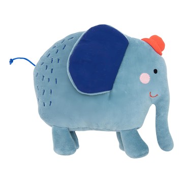 Moulin Roty 袖珍動物系列 戴帽子的大象 棉質 聚酯纖維 丙綸 0歲以上適用  16cm  1個