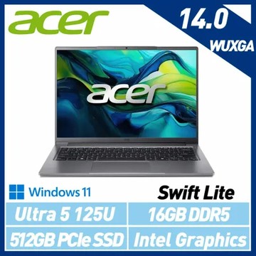 【最新Ultra處理器】ACER 宏碁 Swift Lite SFL14-52M-531X 14吋 AI輕薄筆電
