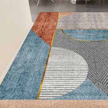 莫蘭迪千鳥格除塵迎賓地墊(福利品)