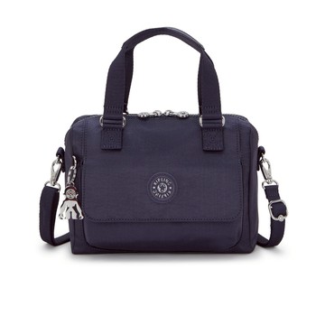 沉穩藍翻蓋手提側背包-ZEVA