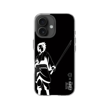 iPhone 16 Clear 透明 - 火影忍者 Naruto - 黑白線稿-宇智波佐助