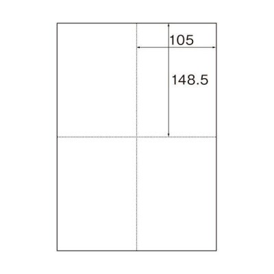 TANOSEE レーザープリンタ・インクジェット用 ４分割はがき用紙 Ａ４