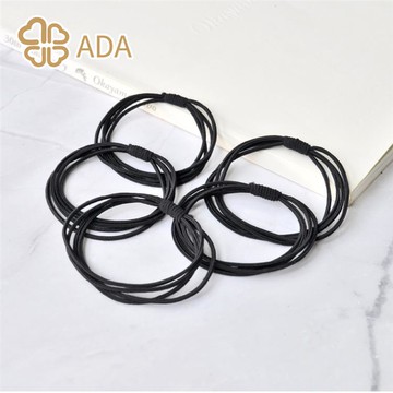 ADA小清新高彈力髮束-黑色5入
