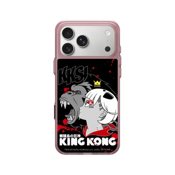 iPhone 17 Pro Max Clear (相機按鈕) 晶醺玫 - KKSI x Mitsume - 暗夜裡的紅與黑