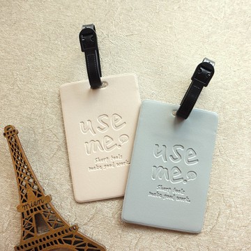 use me / 皮質行李吊牌 (4色)