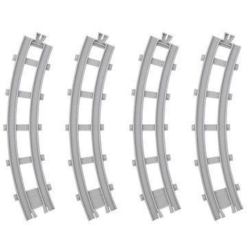 TAKARA TOMY 附線外側軌道 灰  1入  鐵道模型配件  輕鬆擴充軌道  打造獨一無二的鐵道場景