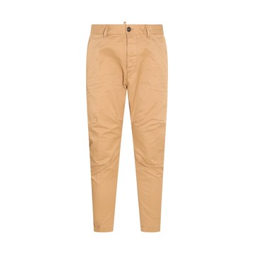 Dsquared2 - Light Brown Cotton Blend Trousers
