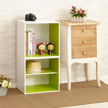 【H&R安室家】現代風收納櫃/置物櫃(二格）(2色任選)