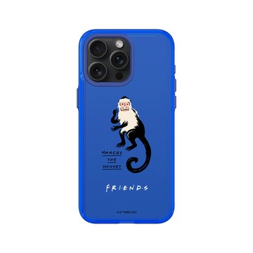 iPhone 15 Pro Max Clear 激光藍 - Friends - 猴子馬塞爾