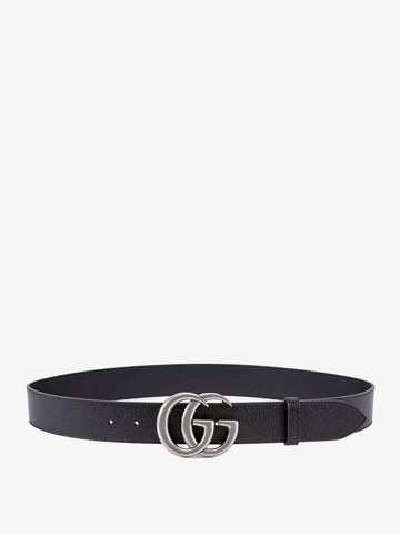 Leather belt with iconic buckle - GUCCI - gender_Man